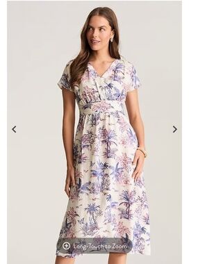 J. Jill European Flax Toile Dress